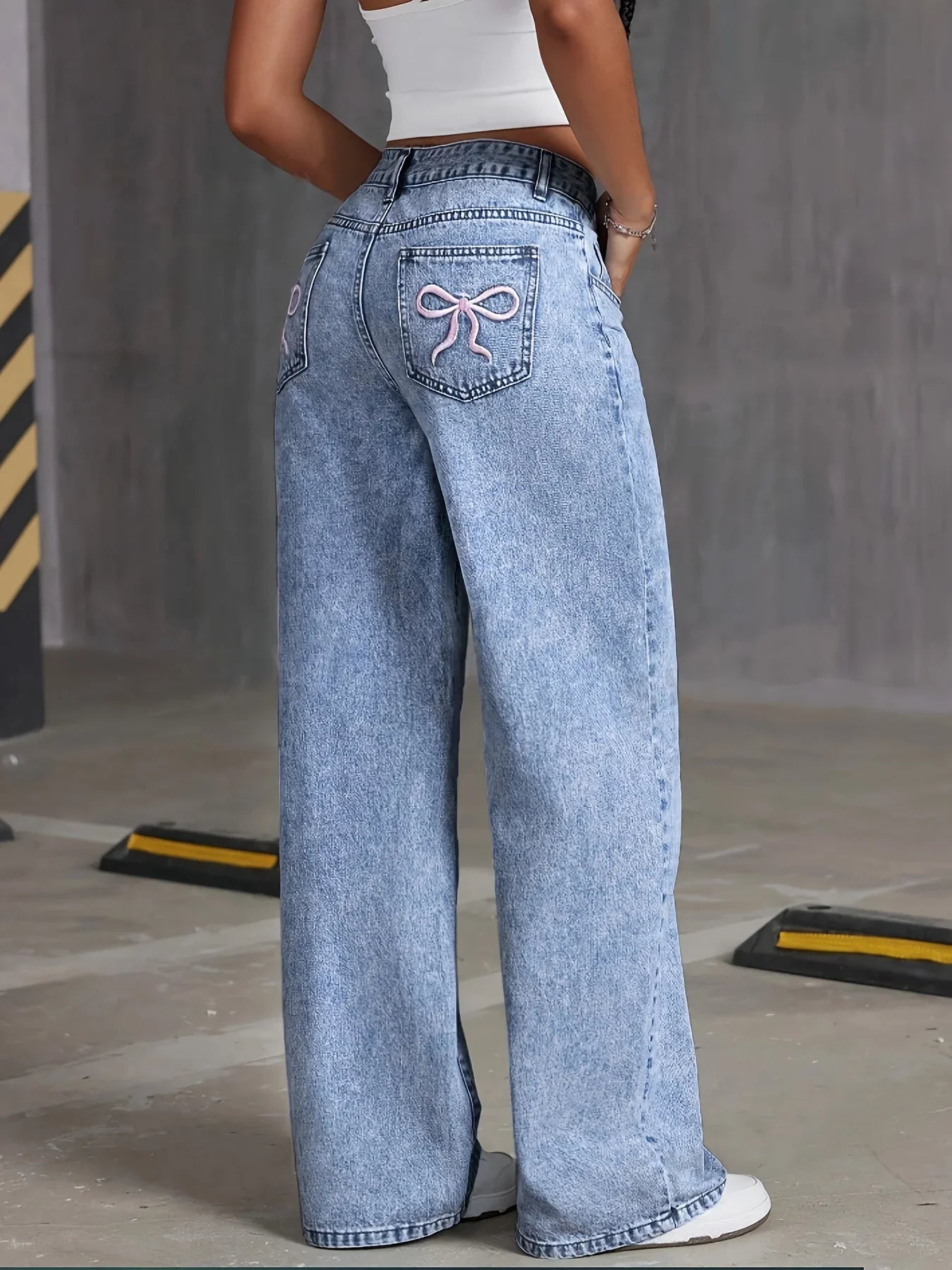 Wide Leg Jeans with Back Tie — A Feminine and Modern Touch for Your Look  —  vivasleek