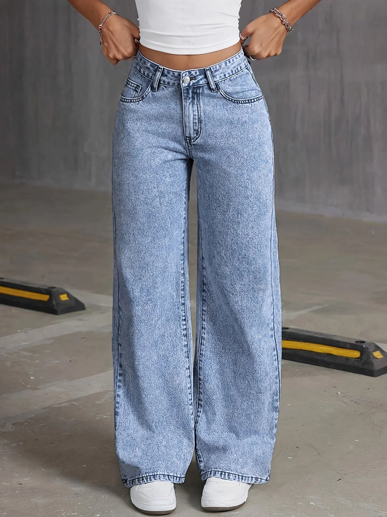 Wide Leg Jeans with Back Tie — A Feminine and Modern Touch for Your Look  —  vivasleek